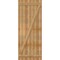 Ekena Millwork Joined Board-n-Batten Shutters w/Z-Bar, Rough Sawn Western Red Cedar, 32 1/4W x 82H, PR RBJ06Z32X082RWR - alternate 5